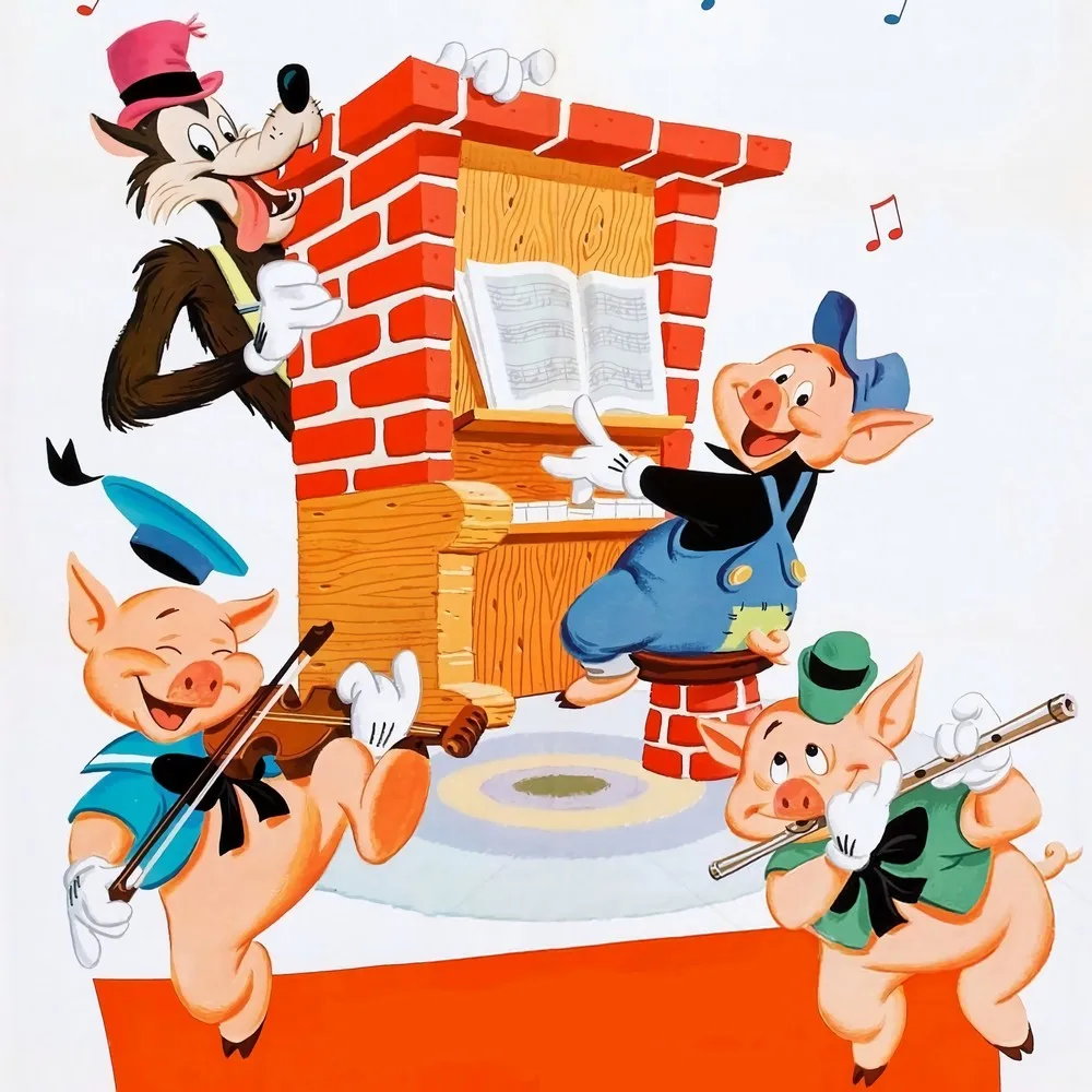 Высококачественный фон для фотографирования детей с изображением трех