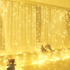 СВЕТОДИОДНАЯ Гирлянда-занавеска с дистанционным управлением, 3 м