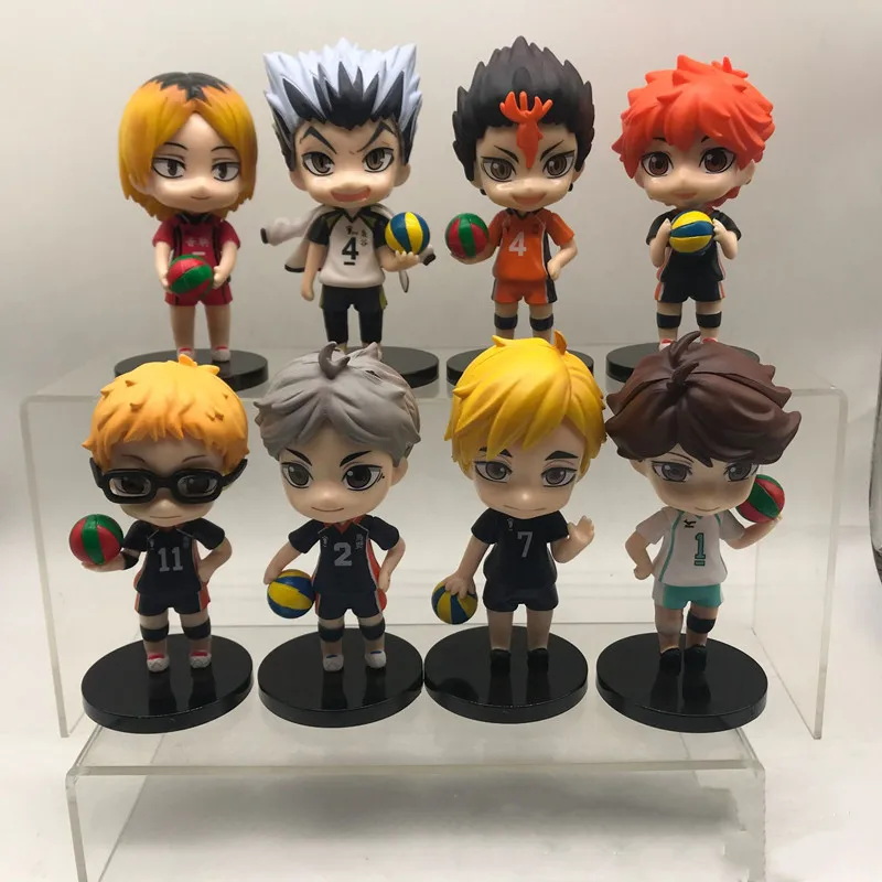 

Фигурка Аниме Haikyuu, фигурка Хината шоё, кагеяма, тобио Кей Цукисима, кукла, Оикава, тоору, козуме, игрушка, модель кенмы, 8 шт.