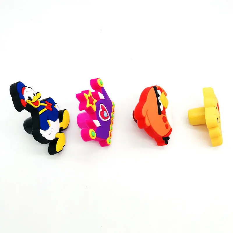 Безопасная для детей мультяшная ручка шкафа мягкая пластиковая мебели ящика