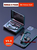 new tws bluetooth wireless earphone with microphone earhook business sport headset for men support iphone huawei xiaomi samsung