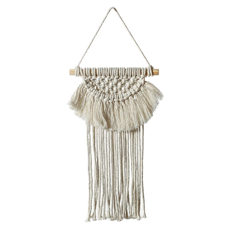 

Boho Macrame Skirt Tassel Woven Tapestry Dream Catcher Wall Hanging Craft Ornaments Room Homestay Decor