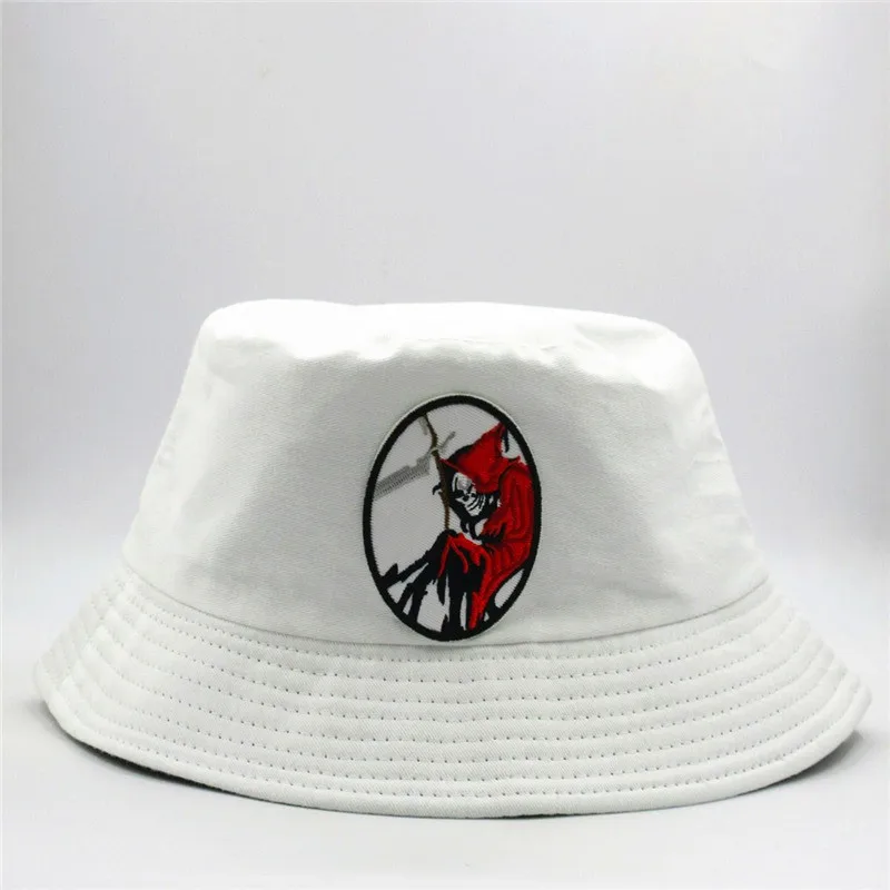 LDSLYJR хлопковая Панама с геометрической вышивкой в виде черепа рыбацкая шляпа
