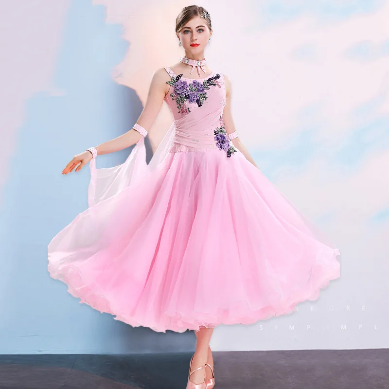 

Модные платья для бальных танцев, женское платье для стандартных танцев, вальса, танго, соревнований, платье Foxtrot, одежда для выступлений DC4393