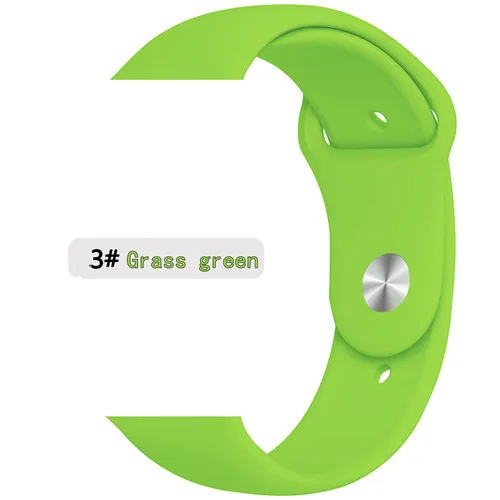green 3-1 Ремешок для apple watch 5 4 ремешок apple watch 44 мм 40 мм iwatch 3 2 1 ремешок 42 мм 38 мм для хорошего клиента - Цвет ремешка: green 3-1