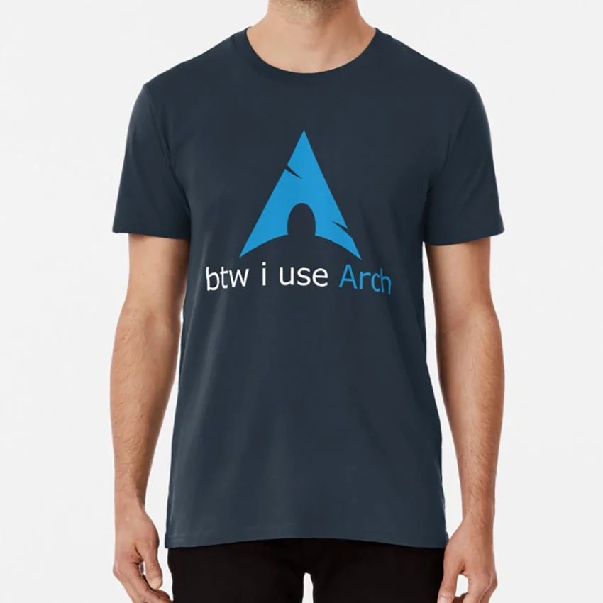 Btw I use Arch футболка linux arch nerd geek tux btw lovers|Мужские футболки| |