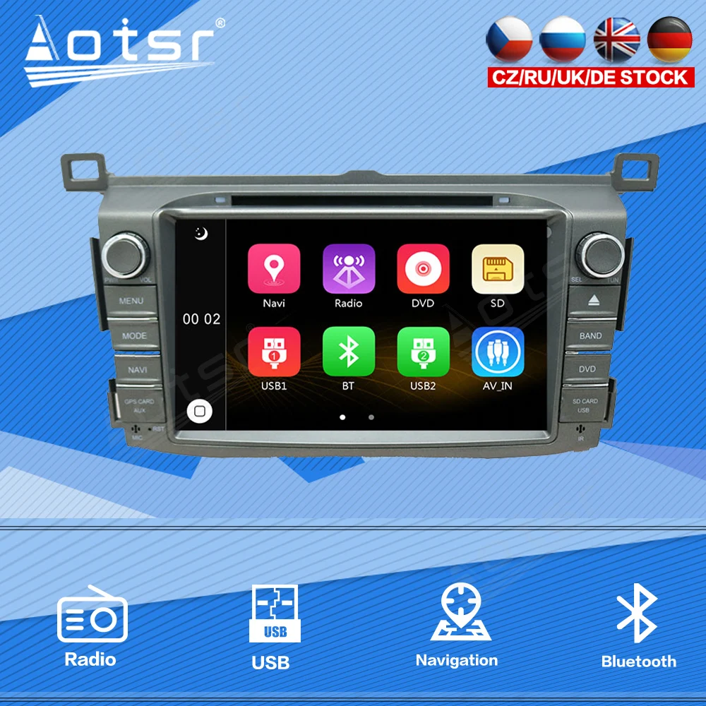 

For Toyota RAV4 2012 2013-2017 Car Radio Multimedia Player Stereo Audio Navi GPS 2din Head Unit Vertical Touch Screen Windows Ce