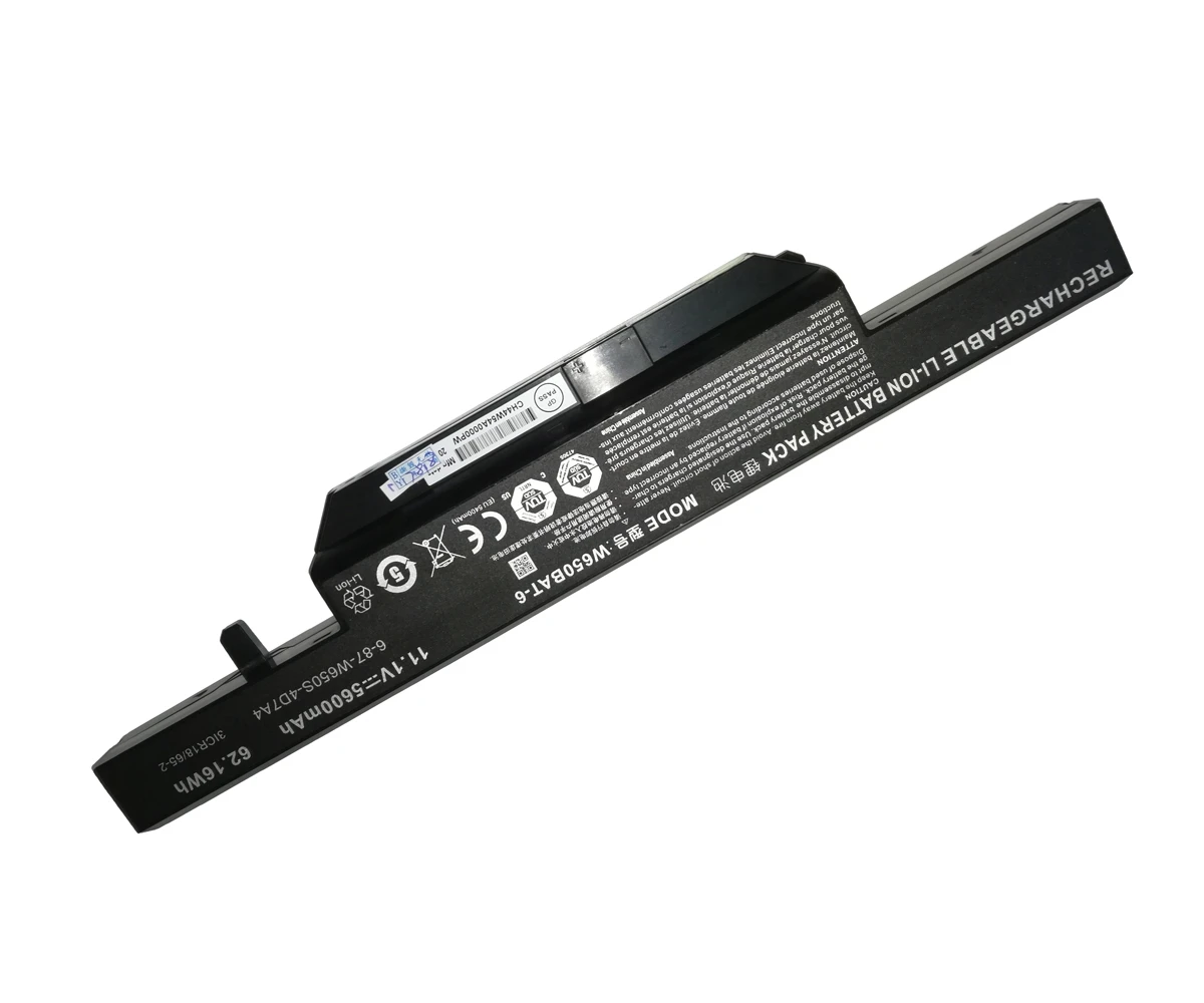 Аккумулятор для ноутбука 5600 мАч CLEVO 6-87-W650-4E замена W650 W650SC W650SH W650SJ W650SZ W670SJQ Hasee K610C 11 1