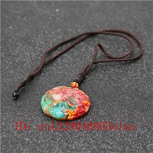 Натуральный Нефритовый камень Hetian Дракон Ожерелье Феникса китайские ювелирные