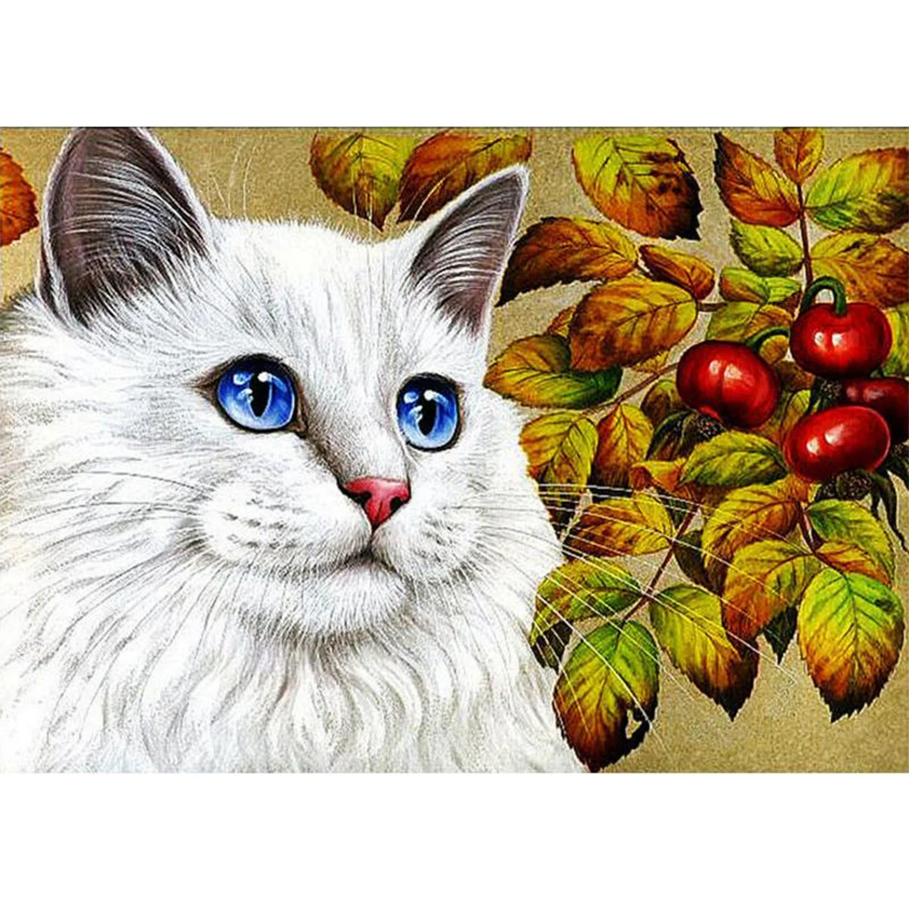 

Алмазная живопись KAMY YI, животные, кошки, вышивка крестиком, мозаика, ремесла подарочные украшения для дома
