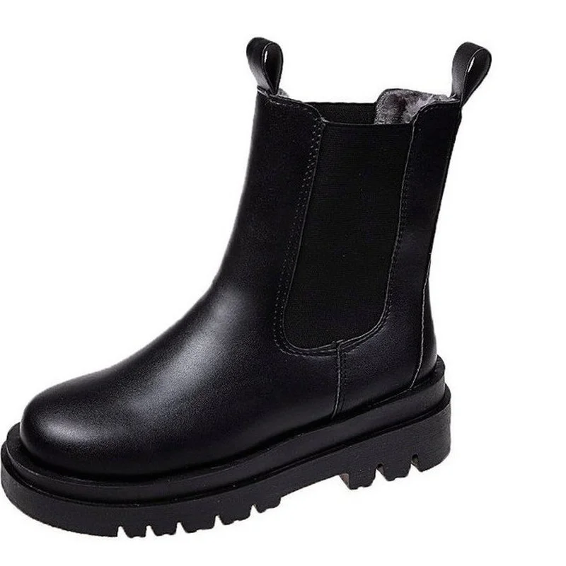 

Женские ботильоны на платформе, черные ботинки челси, Осень-зима 2021