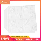 10 шт. 3D кирпичная настенная наклейка, самоклеящаяся Водонепроницаемая пенная панель для гостиной, спальни, фоновой пены для телевизора, обои 35 см * 35 см