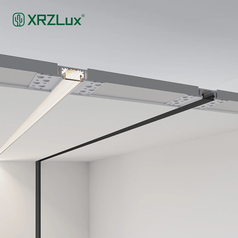 XRZLux 1-10 шт. 1 м встраиваемый бесплавный светодиодный алюминиевый профиль Drywalll
