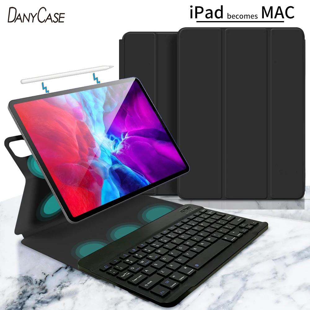 Волшебный чехол с клавиатурой для 2020 iPad Pro 11 2018 дюймов Bluetooth беспроводная