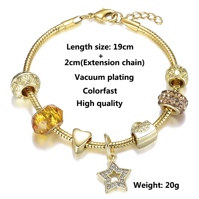 

Octbyna High-quality Non-fading Charm Bracelet For Women Fashion Diy Brand Bracelet For Female Jewelry Gift Dropshipping