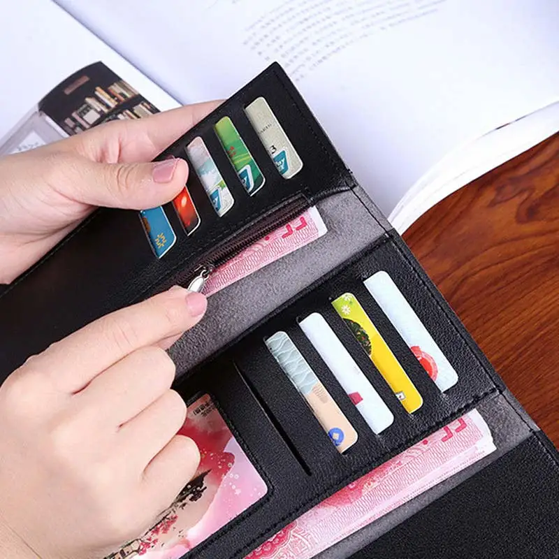 Женский кошелек из искусственной кожи клатч длинный держатель для карт сумочка