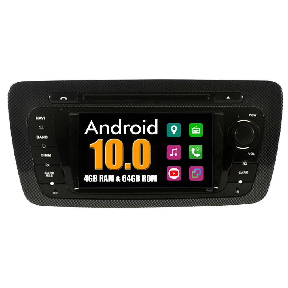 RoverOne Автомобильная Мультимедийная система для Seat Ibiza 2009 2015 Android 10 Радио Стерео DVD