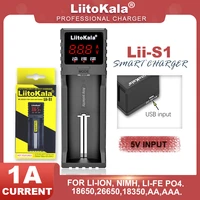liitokala lii s1 lii s2 lii s4 lii 500 lii pd4 for 21700 26650 aa aaa 18650 18350 18500 3 7v 1 2v rechargeable battery charger