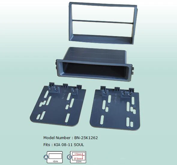 Автомобильная облицовка двойная Din панель звука рамка комплект приборной панели