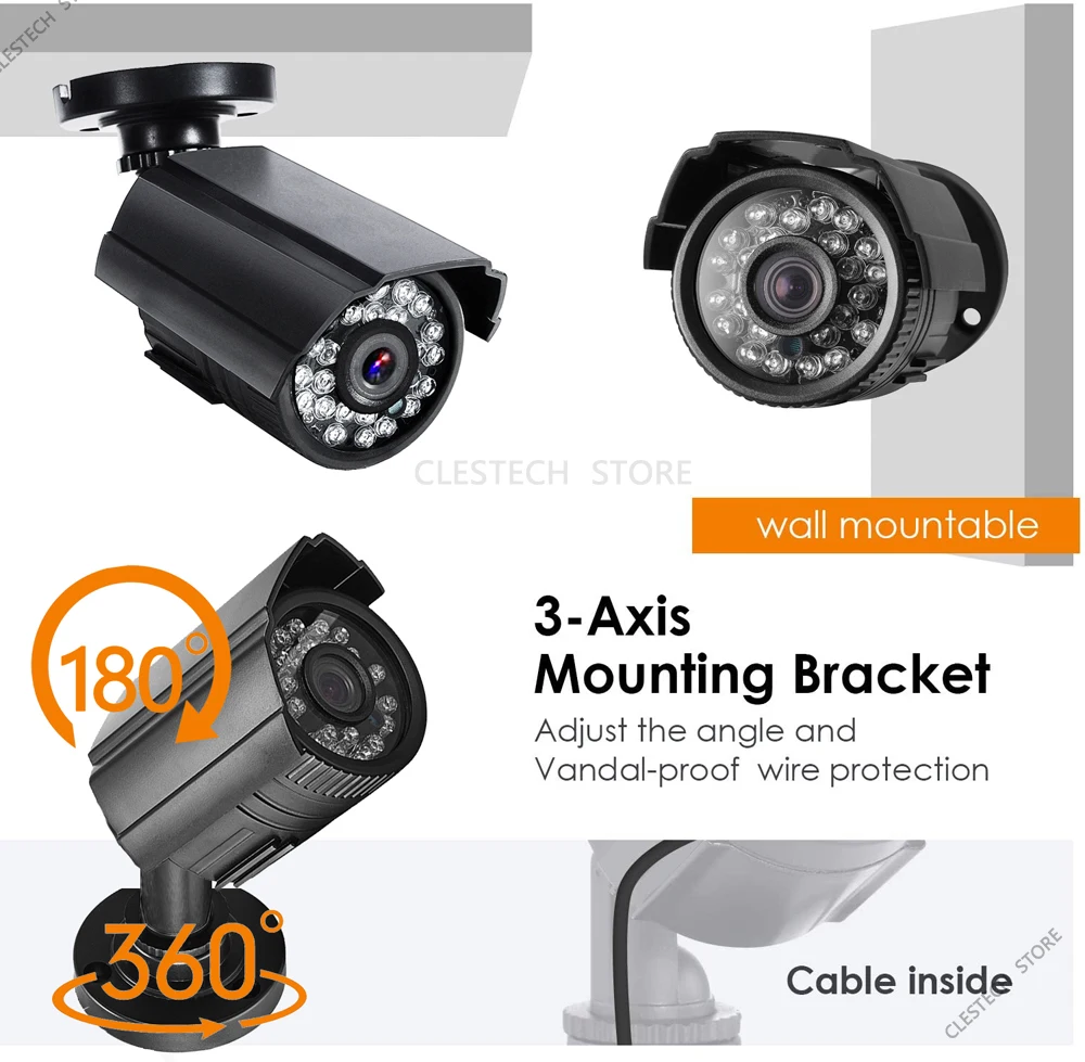 Камера видеонаблюдения SONY CHIP 720P 1080P 2 МП 4 МП 5 МП, цифровой AHD-видеорегистратор FULL HD, уличная Водонепроницаемая мини-камера для систем безопасности IP66