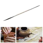 Гончарные изделия копания носик Ножи Сталь иглопробиваная и резки грязи для поделок, керамические Скульптура ремонт грубой гравировальный инструмент для моделирования