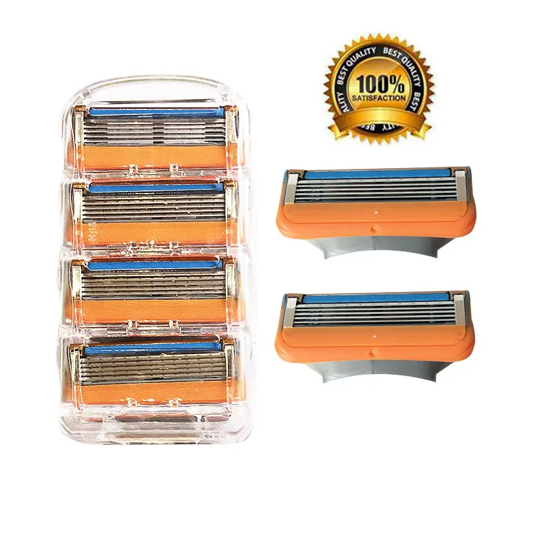 

4pcs / lot Shaving 5 Layers Razor Blades Compatible For Men Face Care or Mache 3