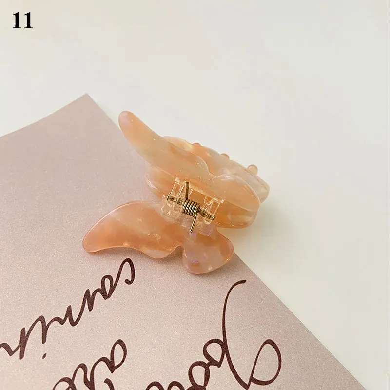 

Acetate Resin Hair Claw Sweet Fairy Butterfly Hairpin Clip Gradient Tie-Dye Colored Styling Tools Barrettes for Women Girls