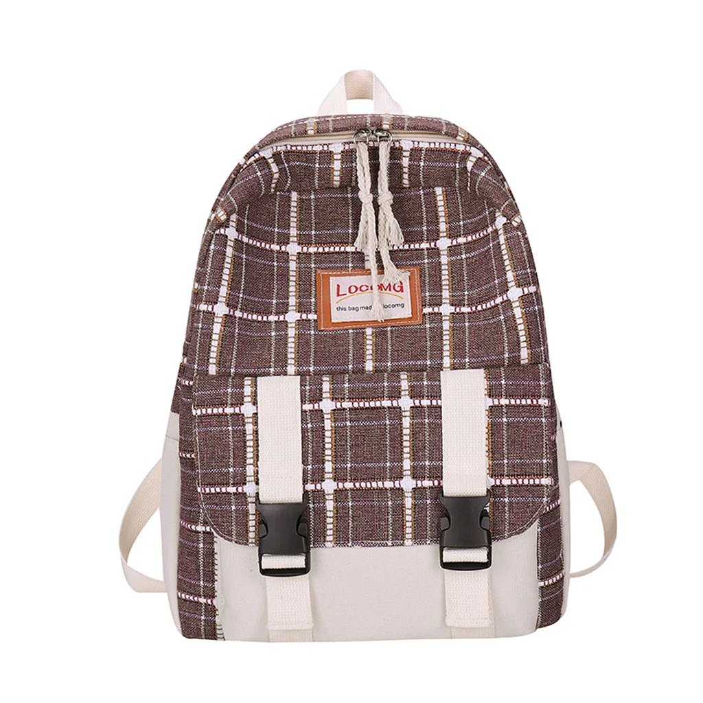 Модный Дамский холщовый износостойкий цветной художественный рюкзак наплечная