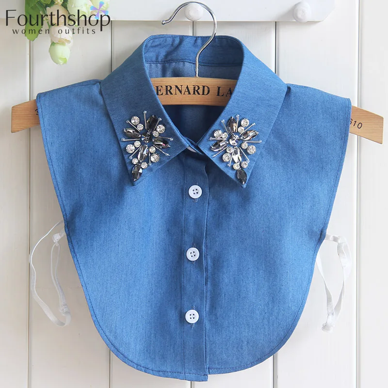 Модные съемные воротники для рубашки или свитера Поддельный Воротник Женский