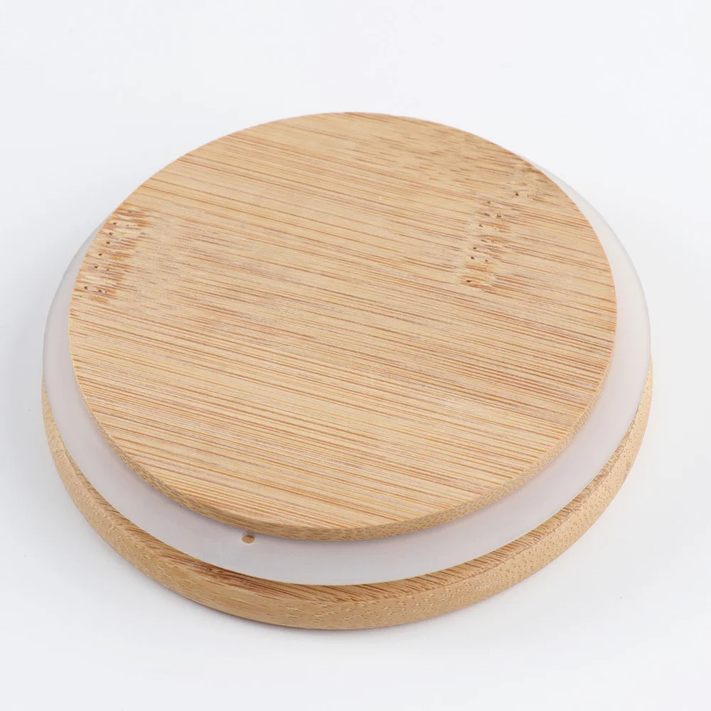 Герметичная стеклянная банка с бамбуковой деревянной крышкой контейнер для