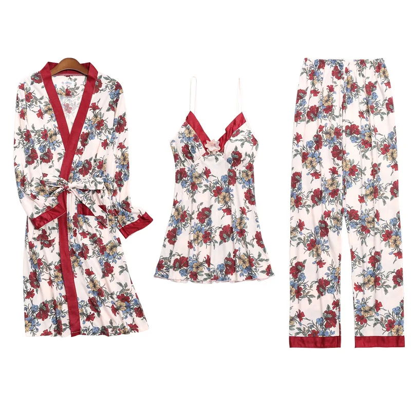 3 предмета в комплекте для женщин одежда мальчиков Хлопковая пижама Трикотажная