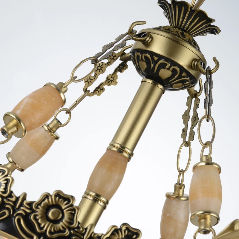 

New Hot Genuine Zinc Vintage Bedroom Lamp LED Chandelier Lights Top Novelty Indoor Lights Wedding Decoration Kitchen Light E27