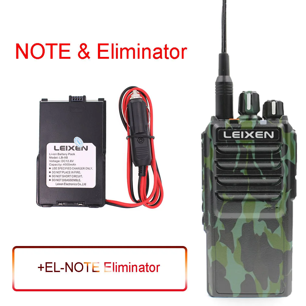Add EL LEIXEN NOTE UHF 400-480MHz 20W FM Ham двухстороннее радио Walkie Talkie Transeiver Interphone Camo - Цвет: Add EL