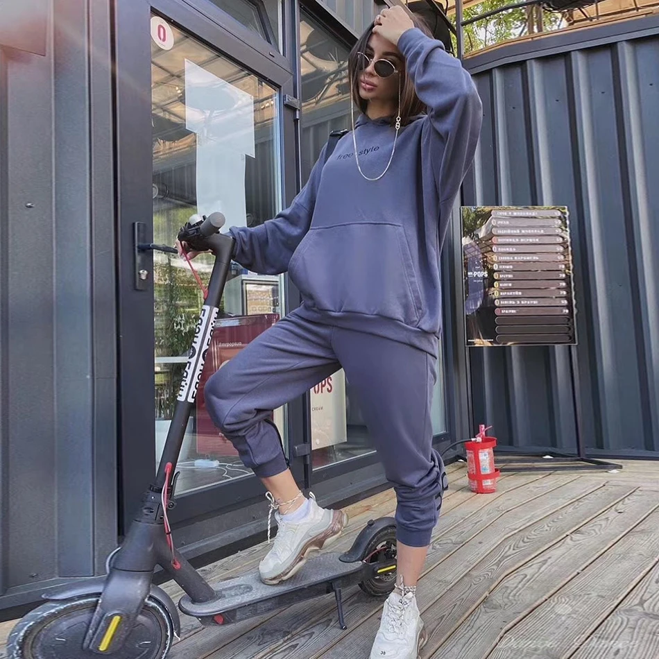 2020 новый осенний Женский Повседневный модный свободный свитер с капюшоном и