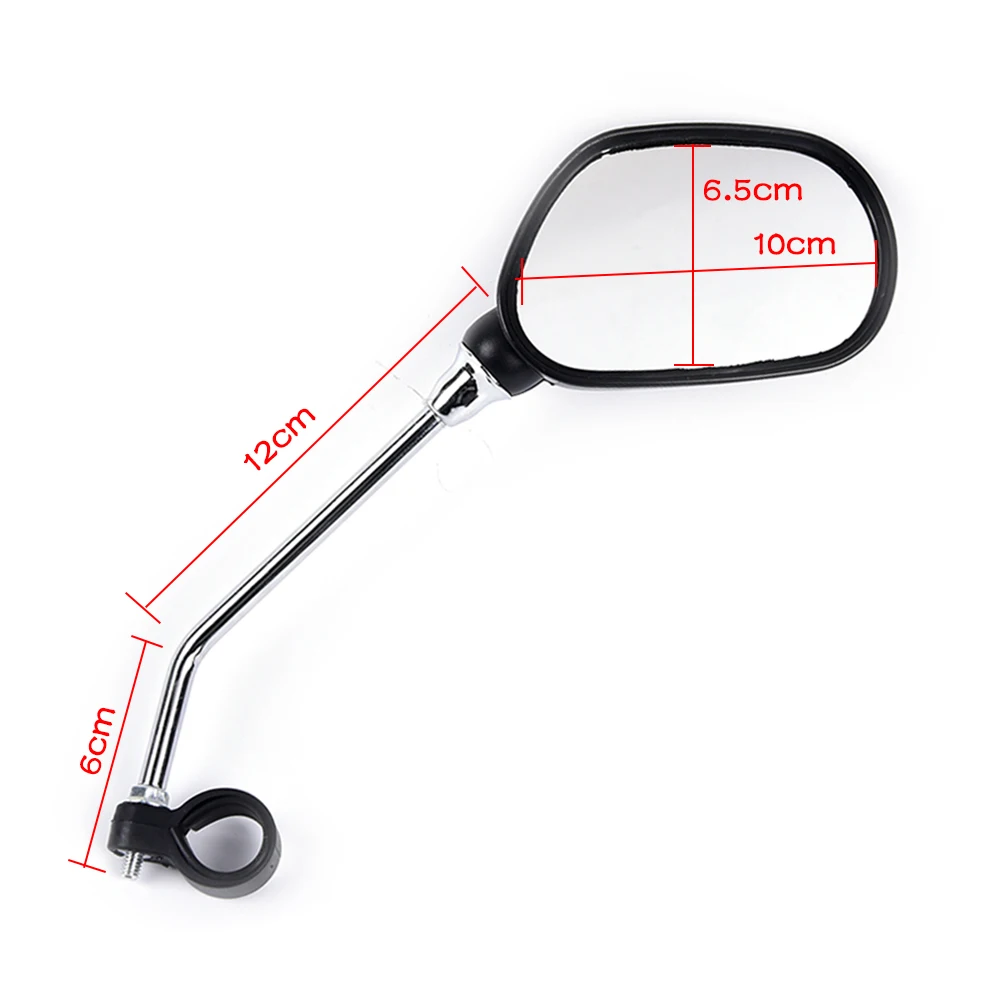 

1 Pair Back Sight Reflector Angle Adjustable Left Right Mirrors Bicycle Rear View Glass Mirror Bike Cycling Wide Range