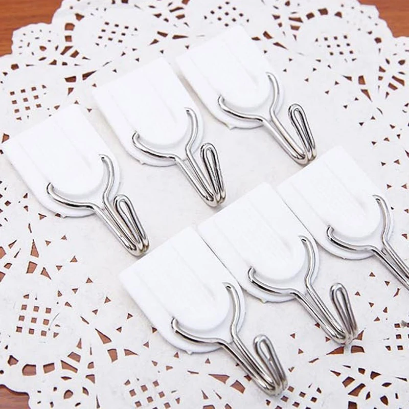 6 шт./упак. Сильный Клей Не оставляющий следов крюк Кухня Ванная комната настенное