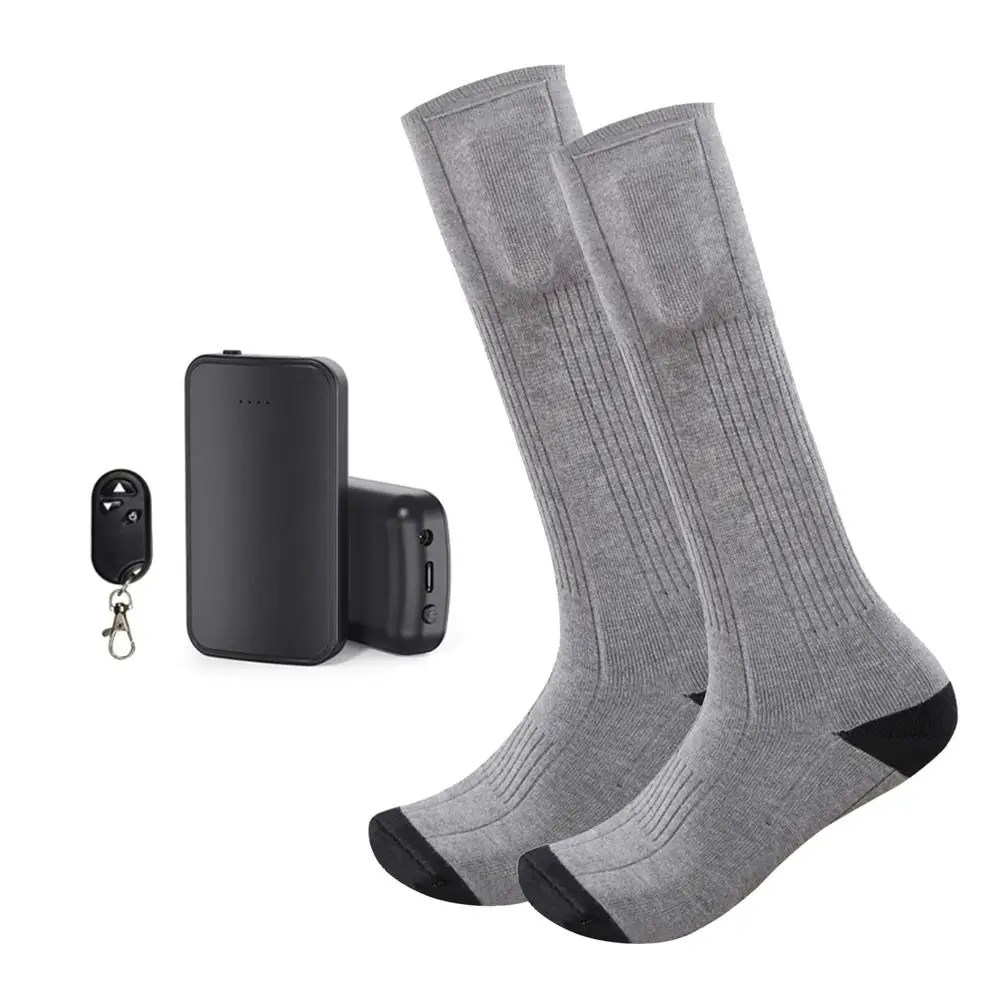 Goede Warmte Batterij Verwarmde Sokken Winter Warm Outdoor Sport Afstandsbediening Elektrische Thermische Sokken Voet Warmer Mannen Vrouwen Voor Fietsen