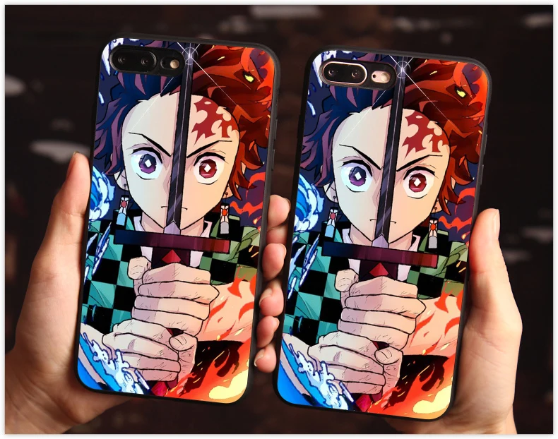 Kamado Nezuko чехол для телефона iphone 7 X XS XR 11 11Pro 11ProMax черный мягкий Samsung S9 S10 аниме демон