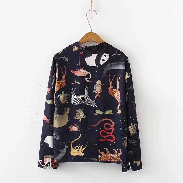 2019 летняя блузка женская винтажная бохо шик животного размера плюс с длинным