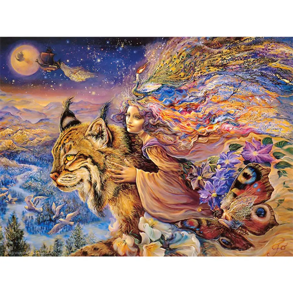 

Home diamond painting handmade 5D DIY embroidery cross stitch rhinestone animal beauty and tiger new to the wall decoration gift