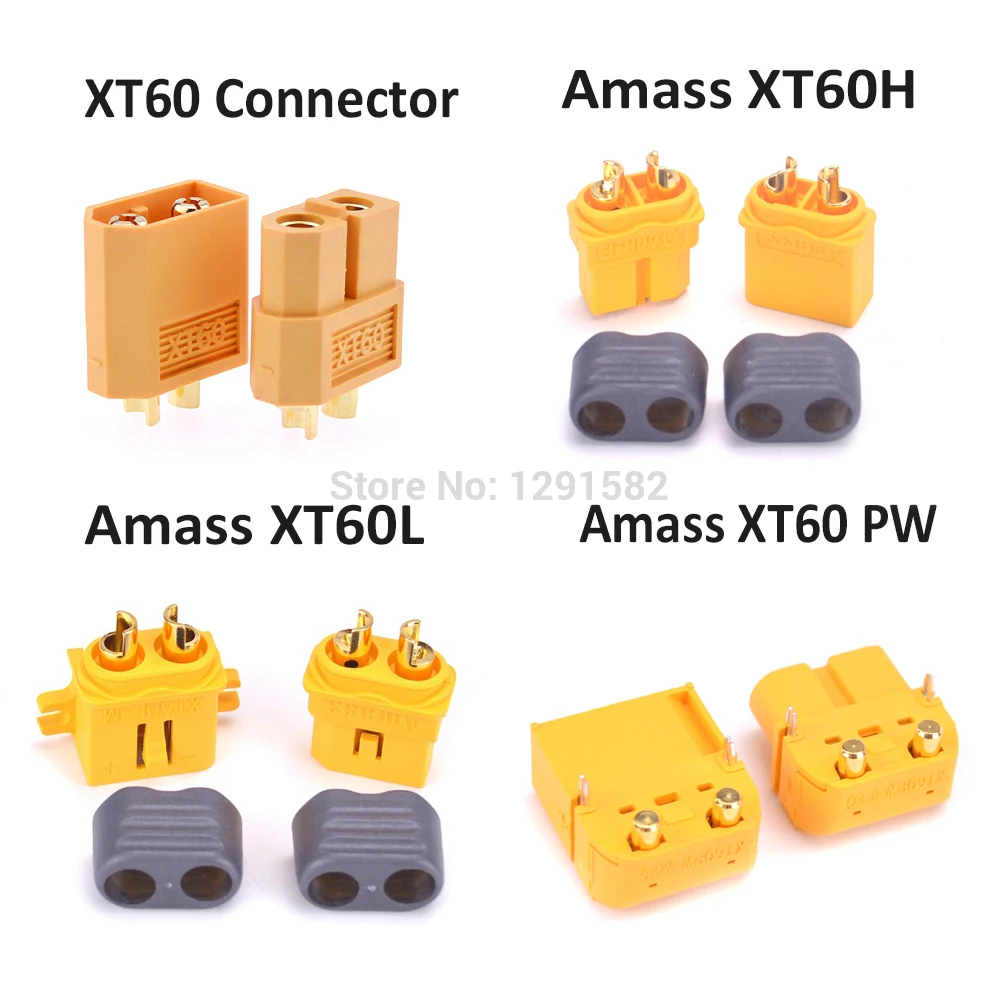 Amass XT60 + XT60H XT60PW XT60L коннектор штекер мужской и женский пуля Разъем для RC FPV Lipo