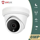 IP-камера видеонаблюдения Anpviz купольная, 8 Мп, 4K, POE, водонепроницаемая сетевая, IP66, P2P, H.265