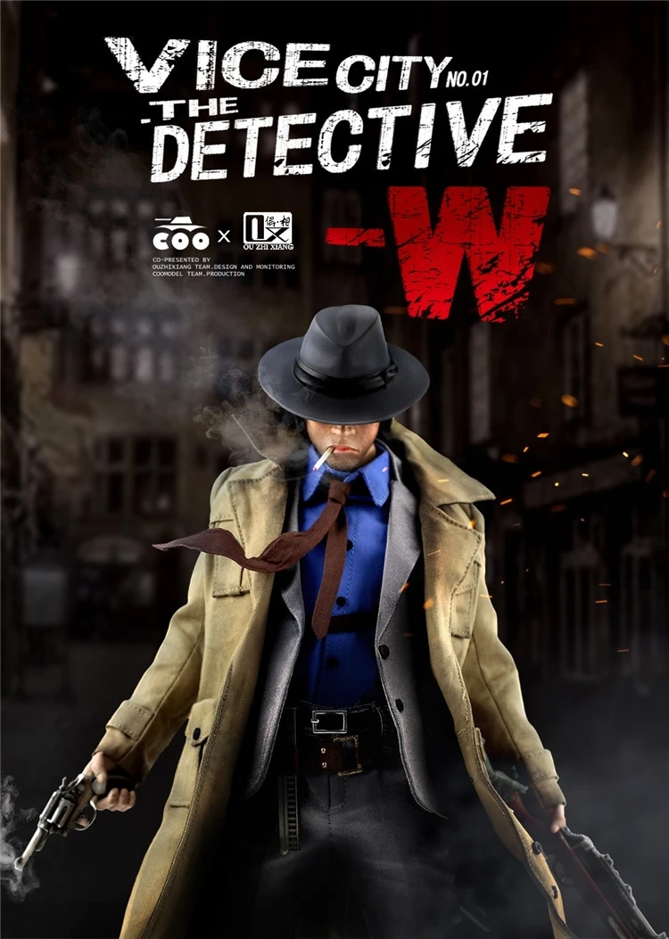 

1:6 Scale COOMODEL X OUZHIXIANG VC002 The Detective W Vice City Figure Toy In Stock