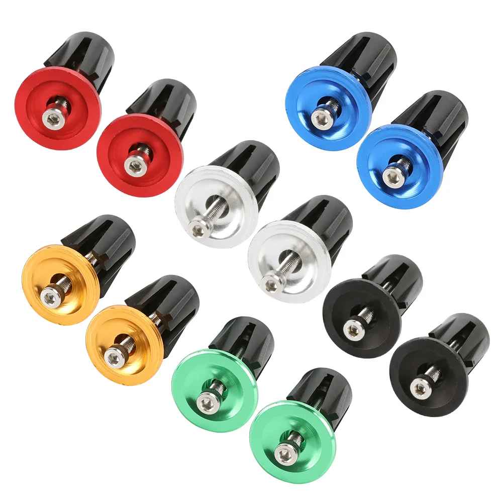 

Заглушки для руля велосипеда, алюминиевые и пластиковые заглушки для руля, 2 шт.