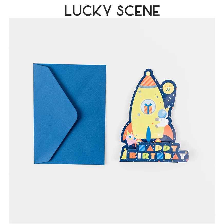 

Музыкальная 3D открытка Happy Birthday