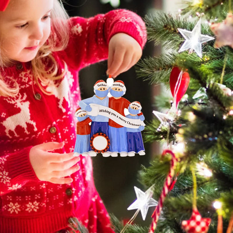 4 Styles Baby Novelty Toys Family DIY Handwritten Name Fashion Snowman Christmas Tree Pendant New Year Decoration Hot Sale | Игрушки и