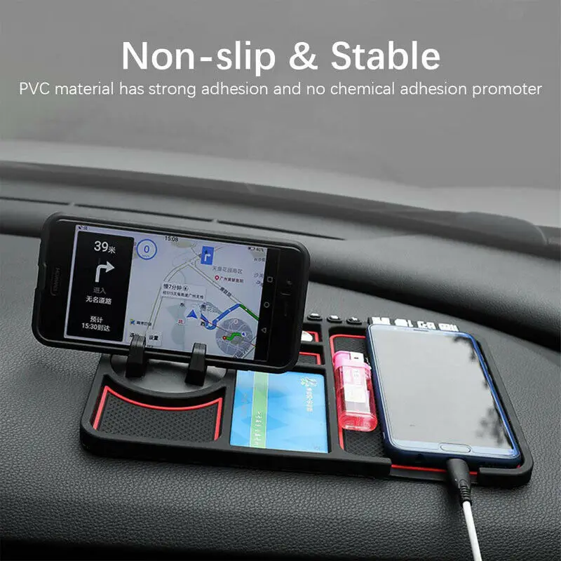 

Car Anti-Slip Mat Auto Phone Holder Bracket Non-slip Sticky Key Coins Card Storage Mat Washable Multifunction Tools Car Gadget