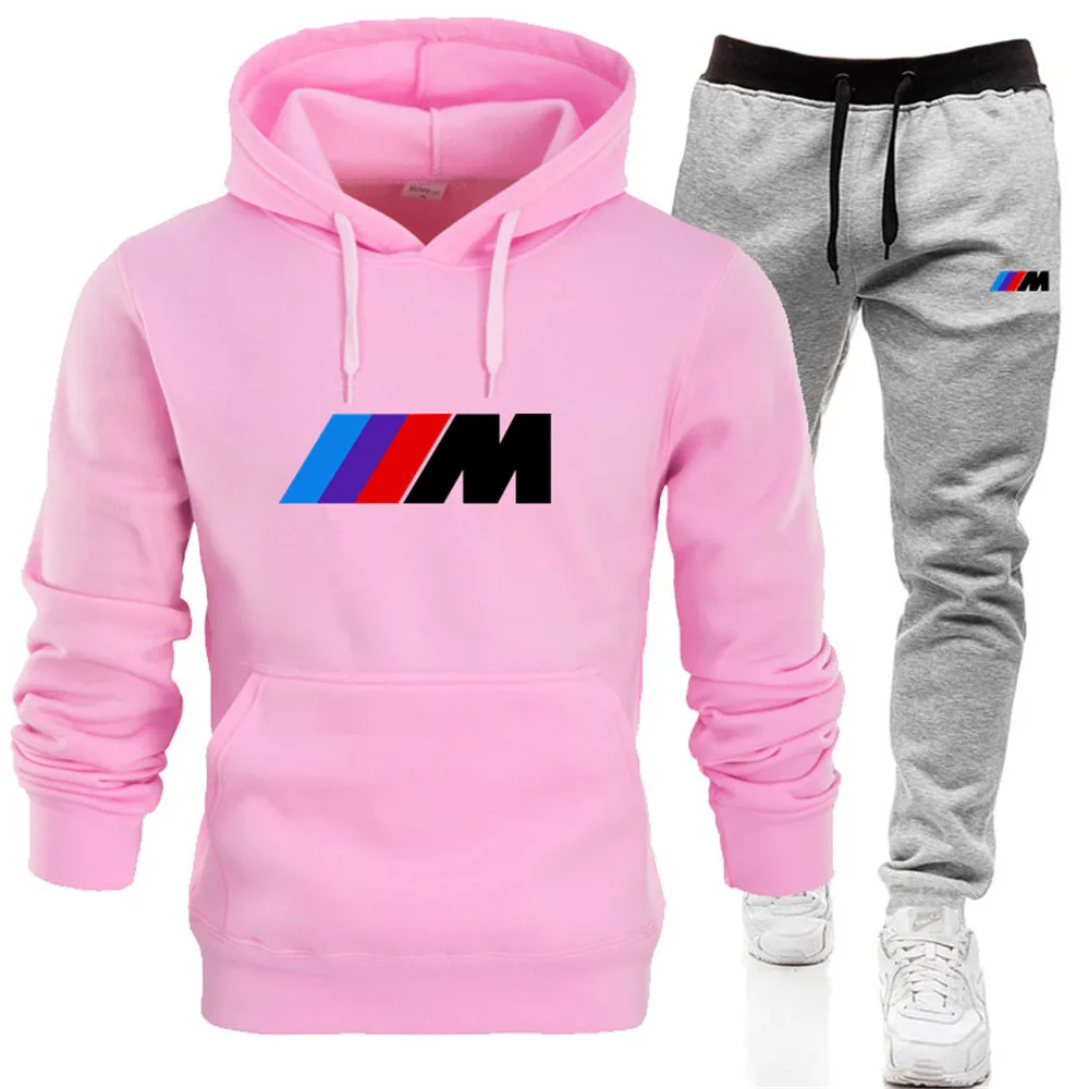 

High quality men's spring and autumn long-sleeved trousers hoodie suit lovers baseball uniform casual sports hoodie suit men