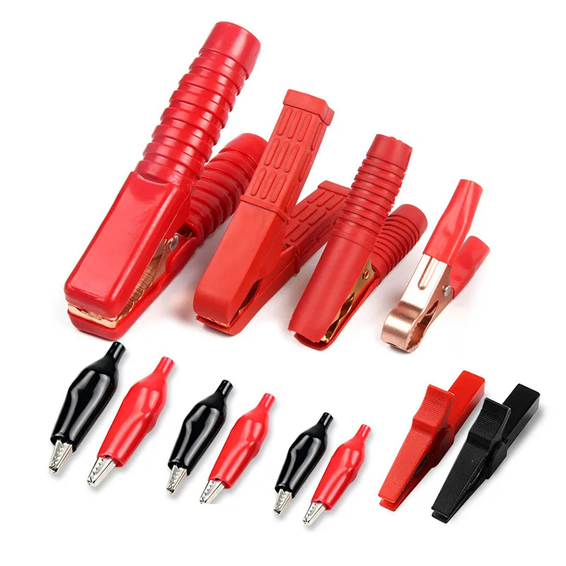 1 шт. зажим для аккумулятора автомобиль с firewire цветной типа крокодил шнур питания