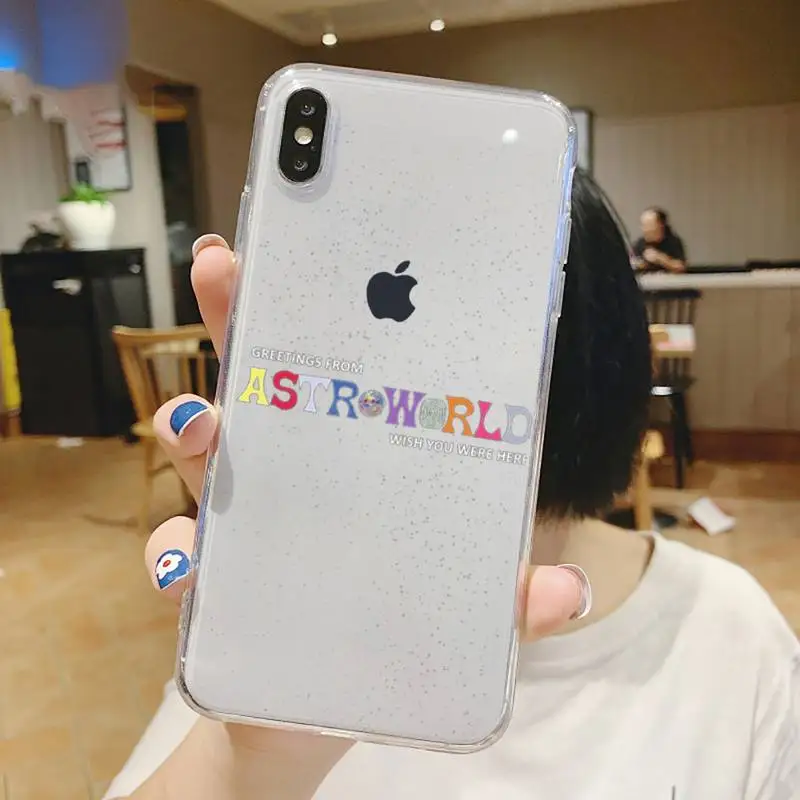 

Travis Scotts Astroworld rapper Phone Case Transparent soft For iphone 5 5s 5c se 6 6s 7 8 11 12 plus mini x xs xr pro max